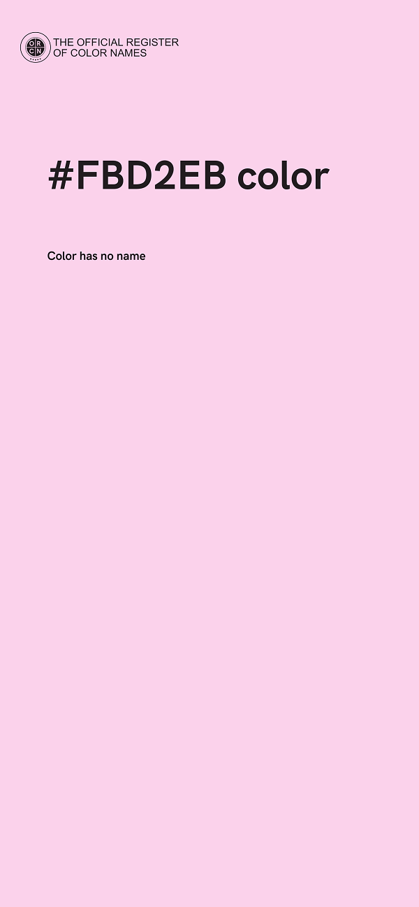 #FBD2EB color image