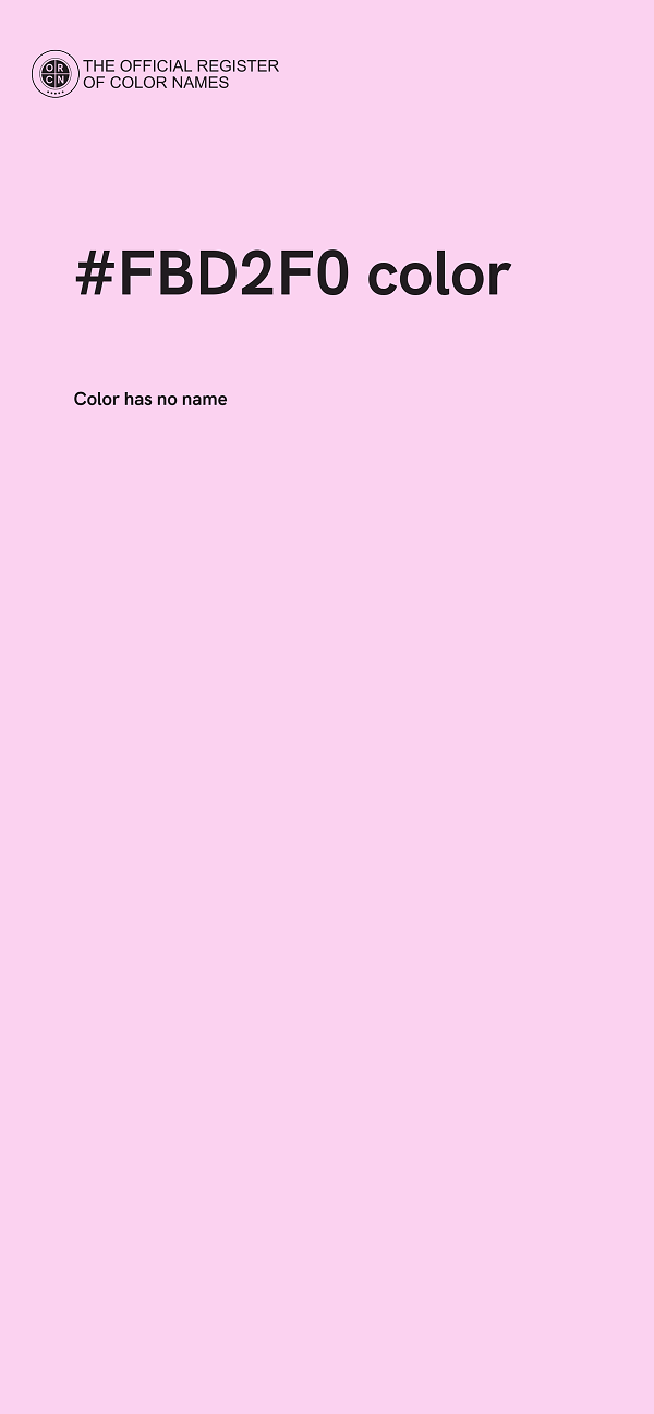 #FBD2F0 color image