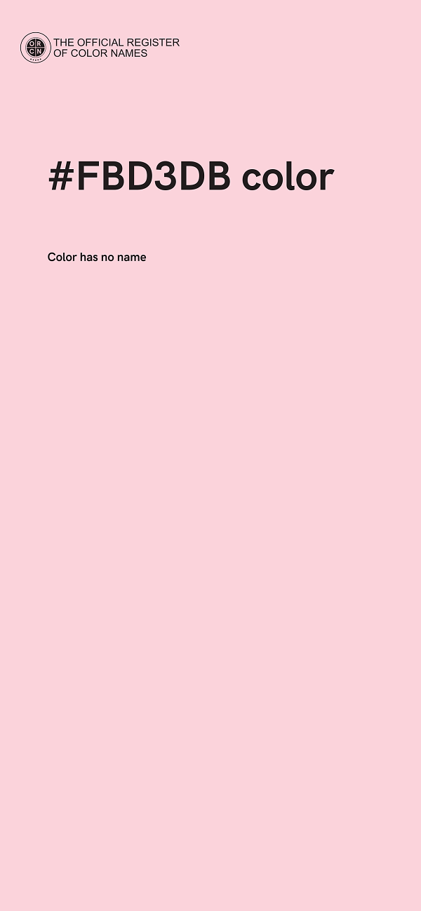 #FBD3DB color image