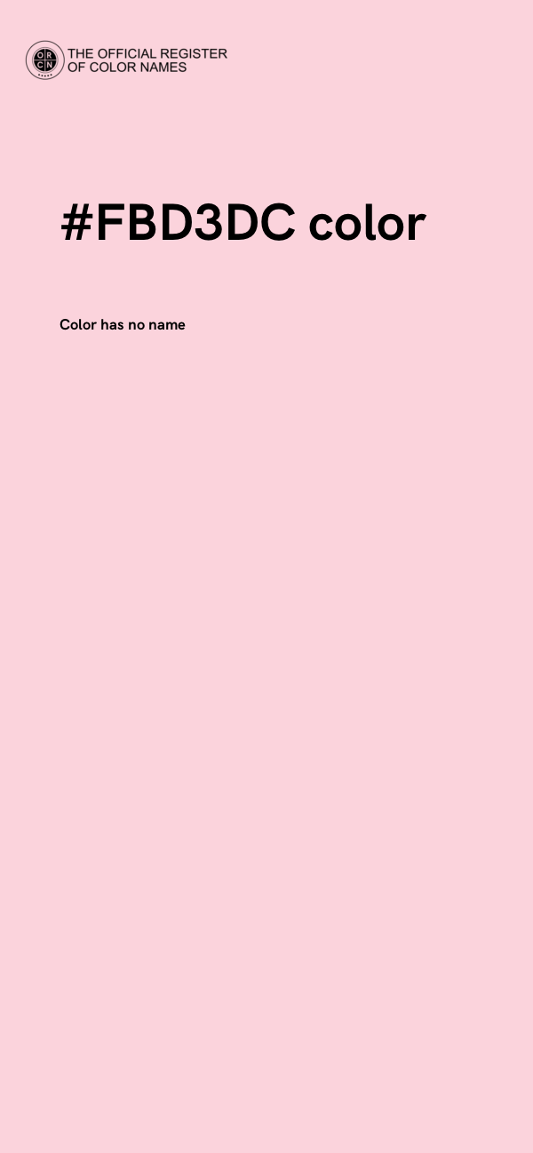#FBD3DC color image