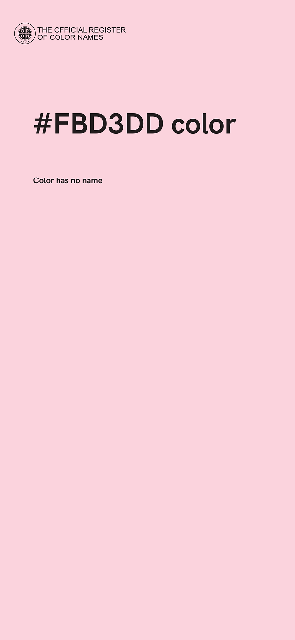 #FBD3DD color image