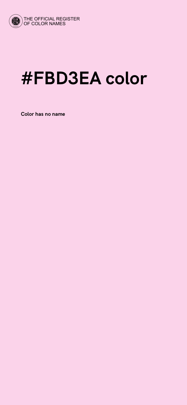 #FBD3EA color image