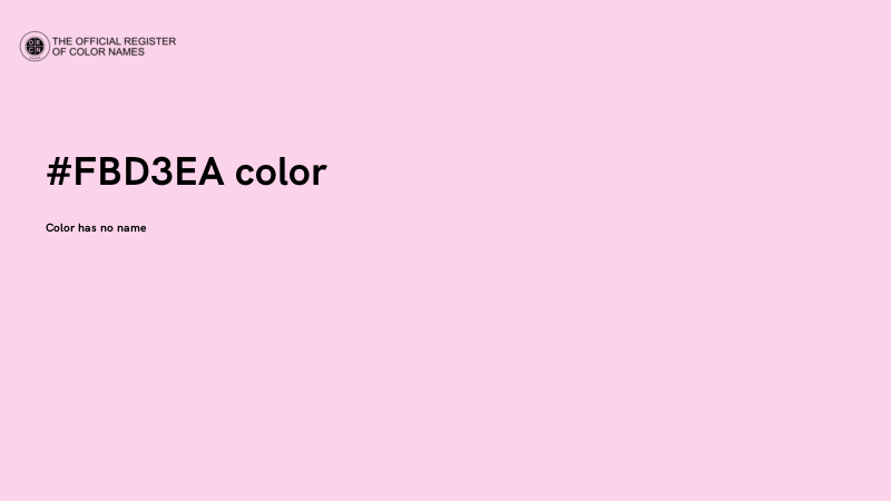 #FBD3EA color image