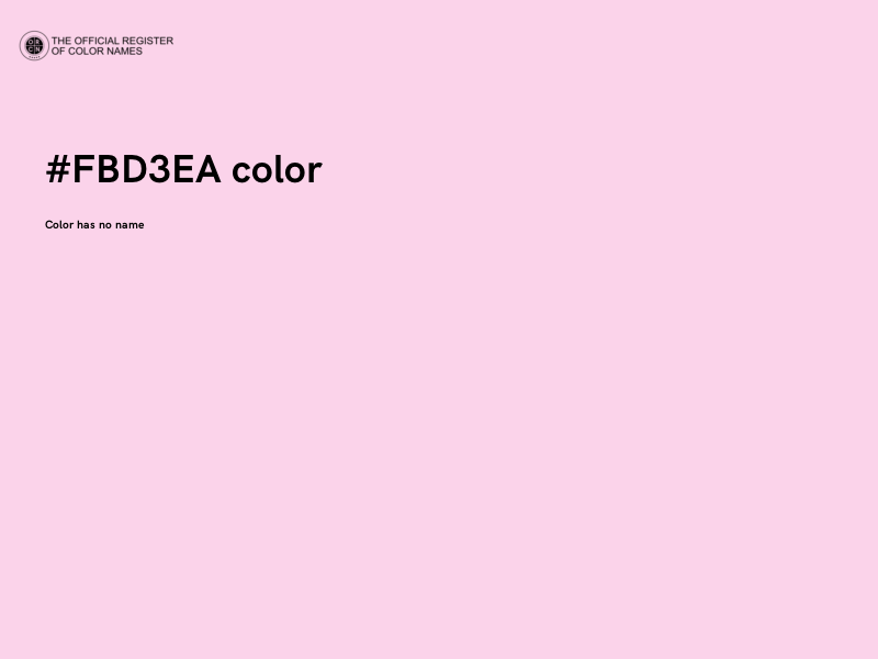 #FBD3EA color image
