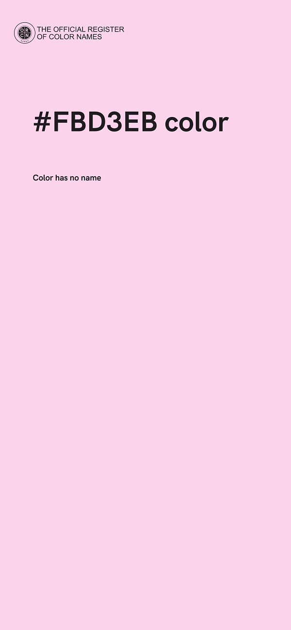 #FBD3EB color image