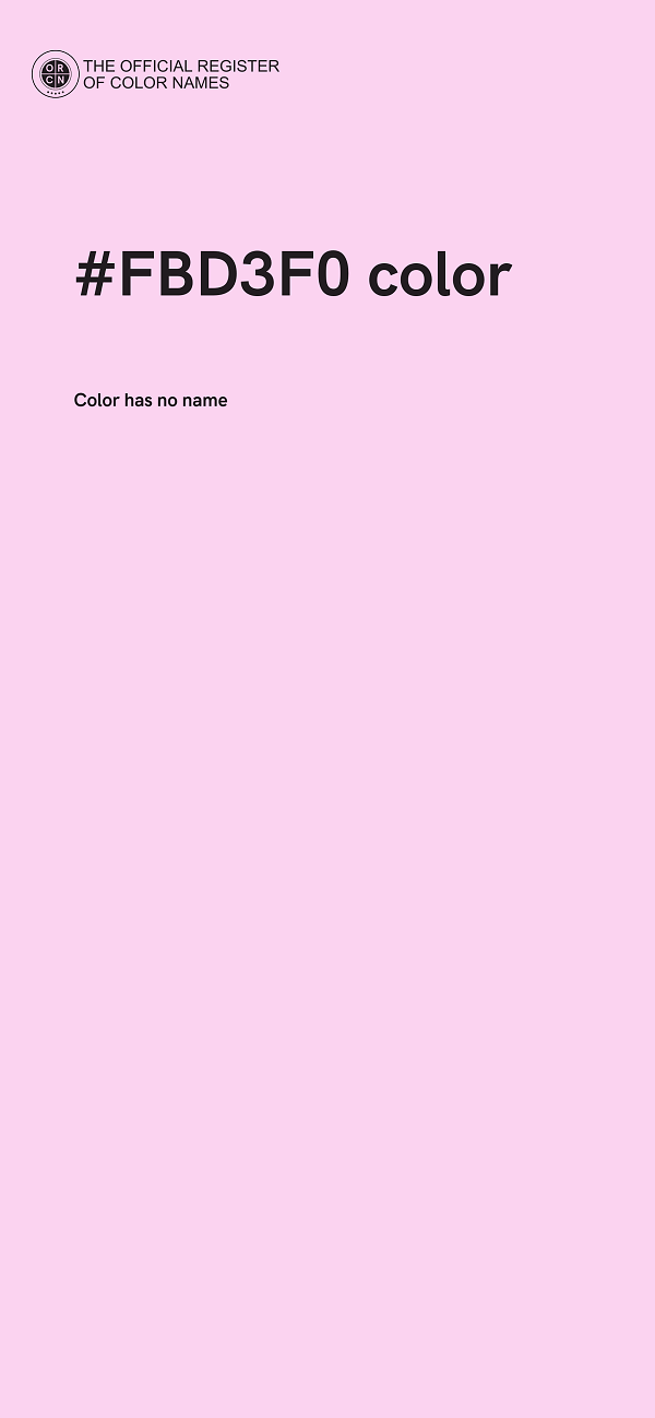 #FBD3F0 color image