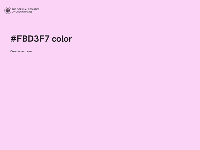 #FBD3F7 color image