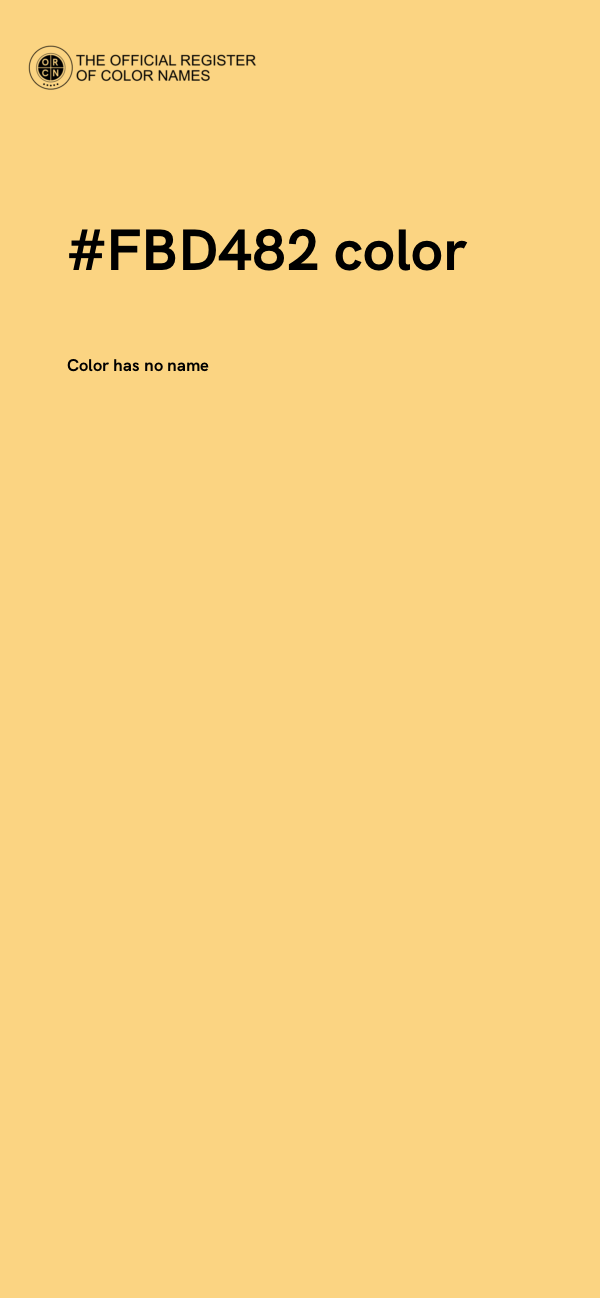 #FBD482 color image