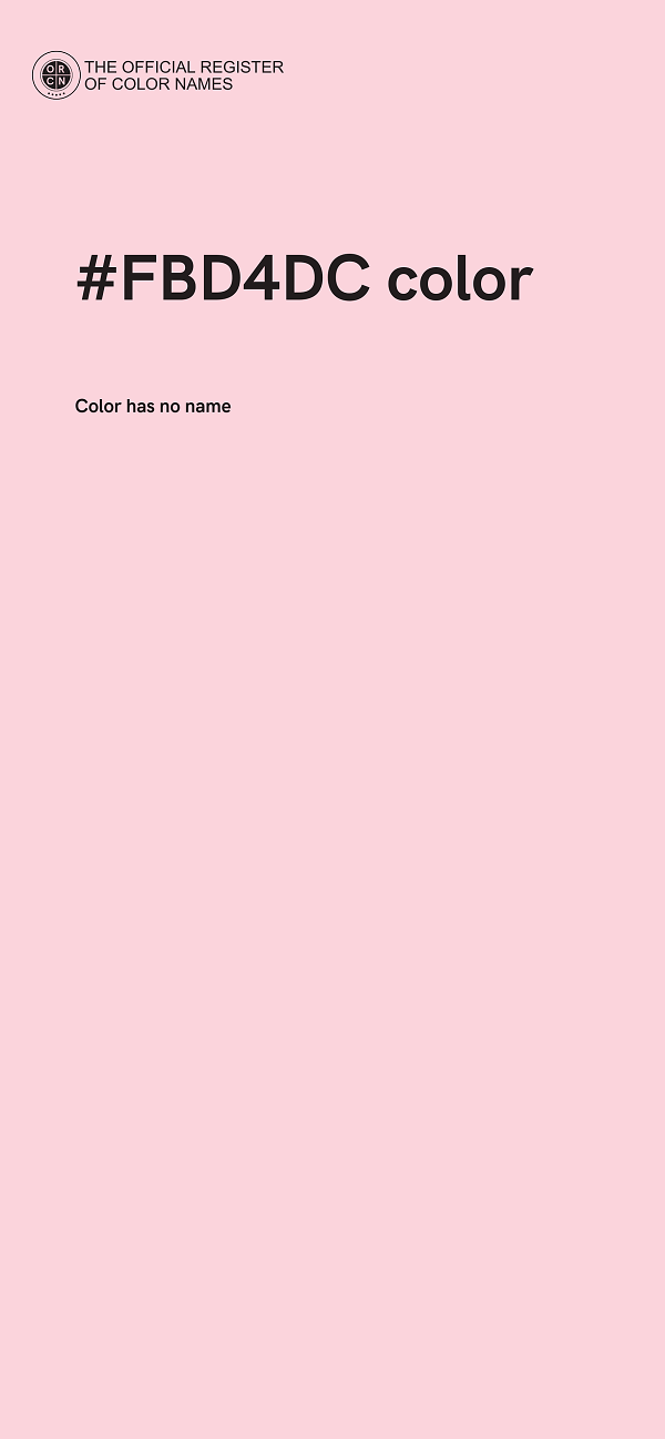 #FBD4DC color image