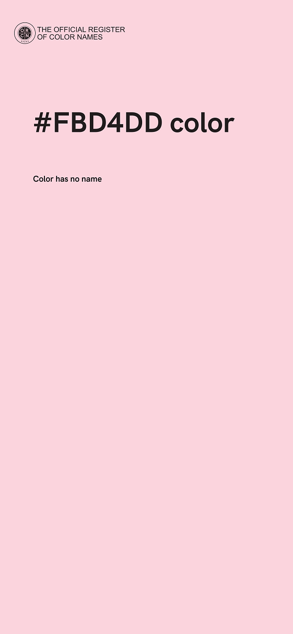#FBD4DD color image