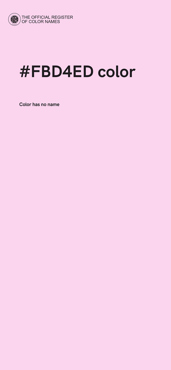 #FBD4ED color image