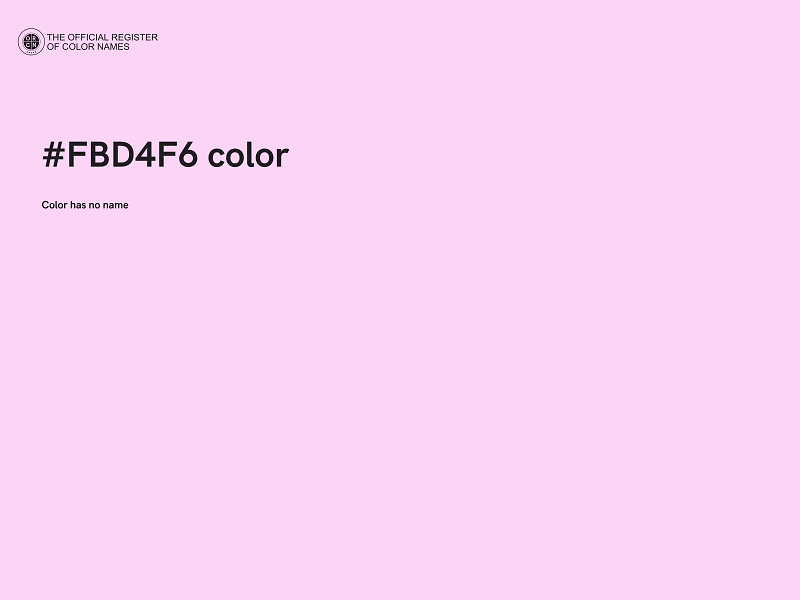 #FBD4F6 color image