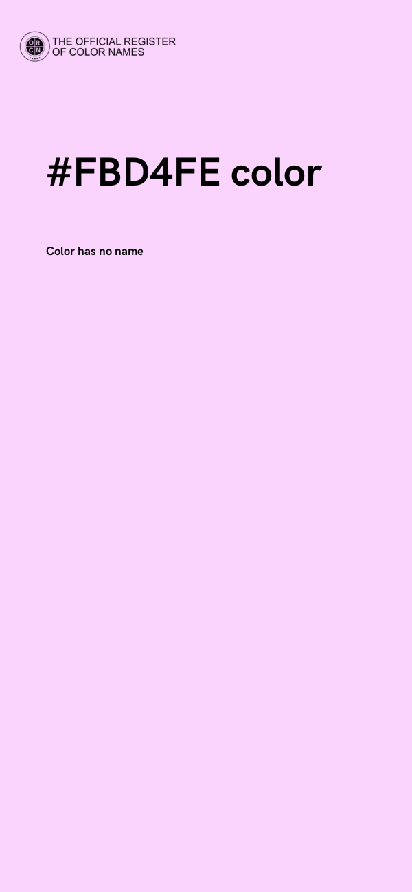 #FBD4FE color image