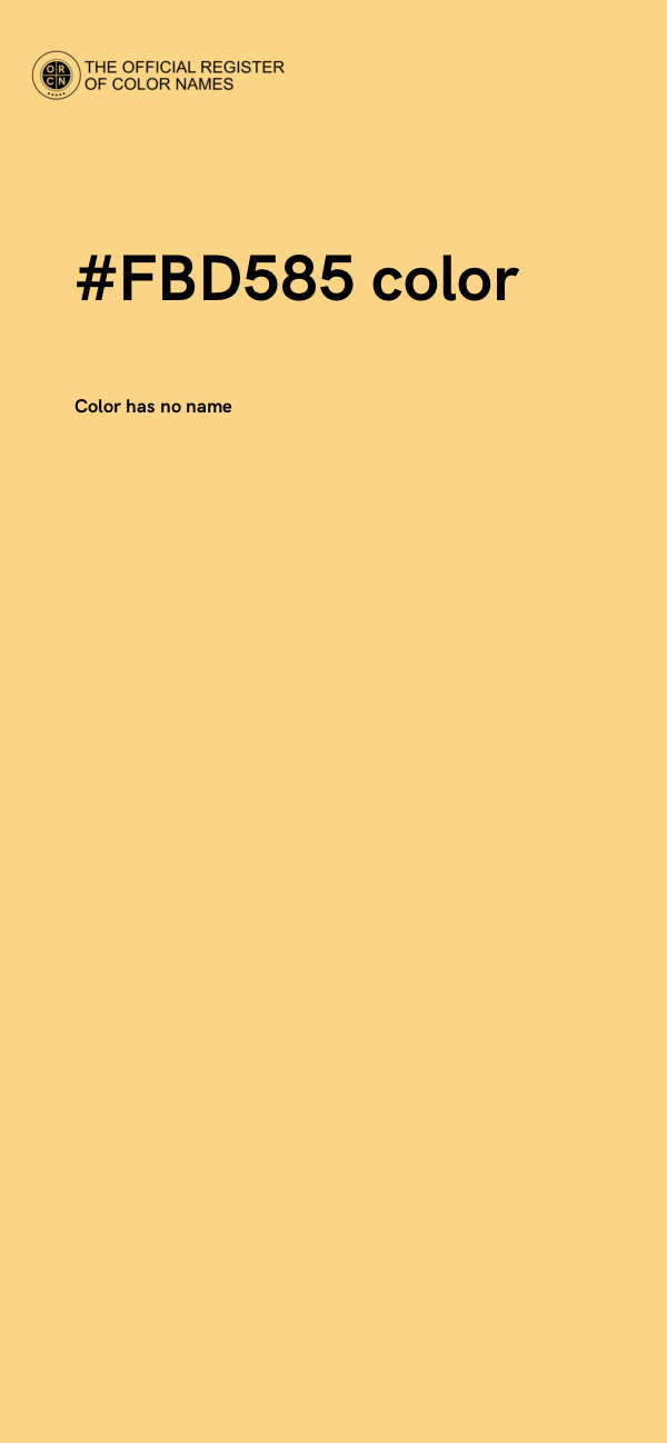 #FBD585 color image
