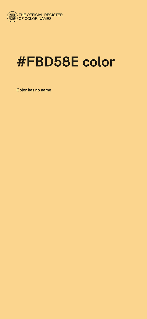 #FBD58E color image