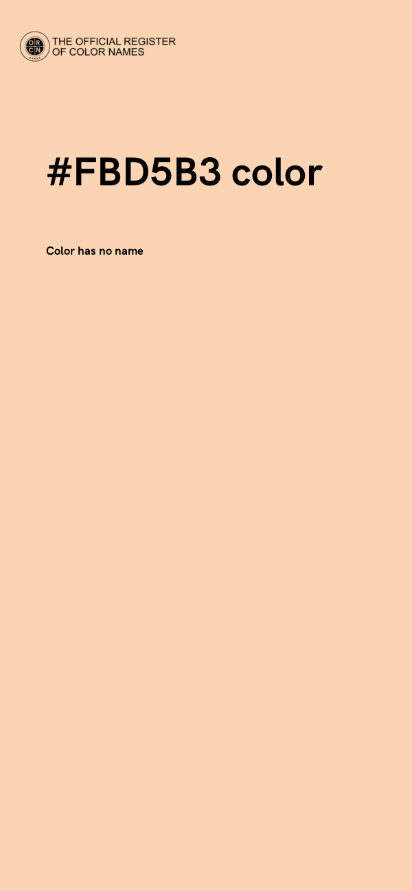 #FBD5B3 color image