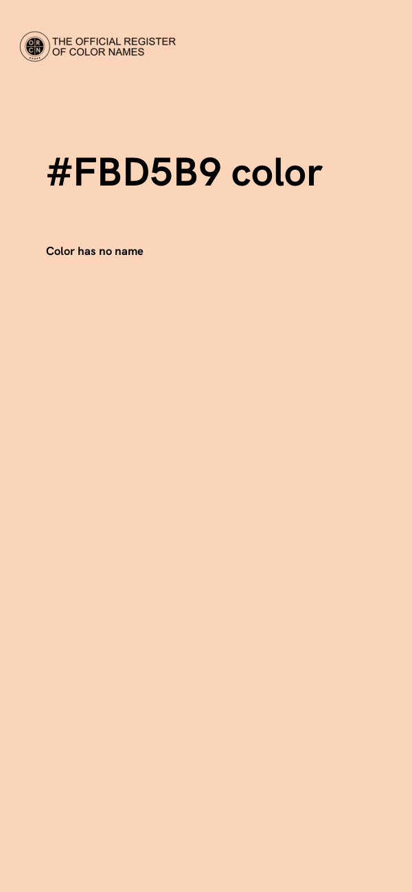 #FBD5B9 color image