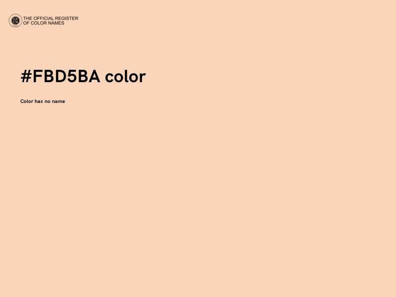 #FBD5BA color image