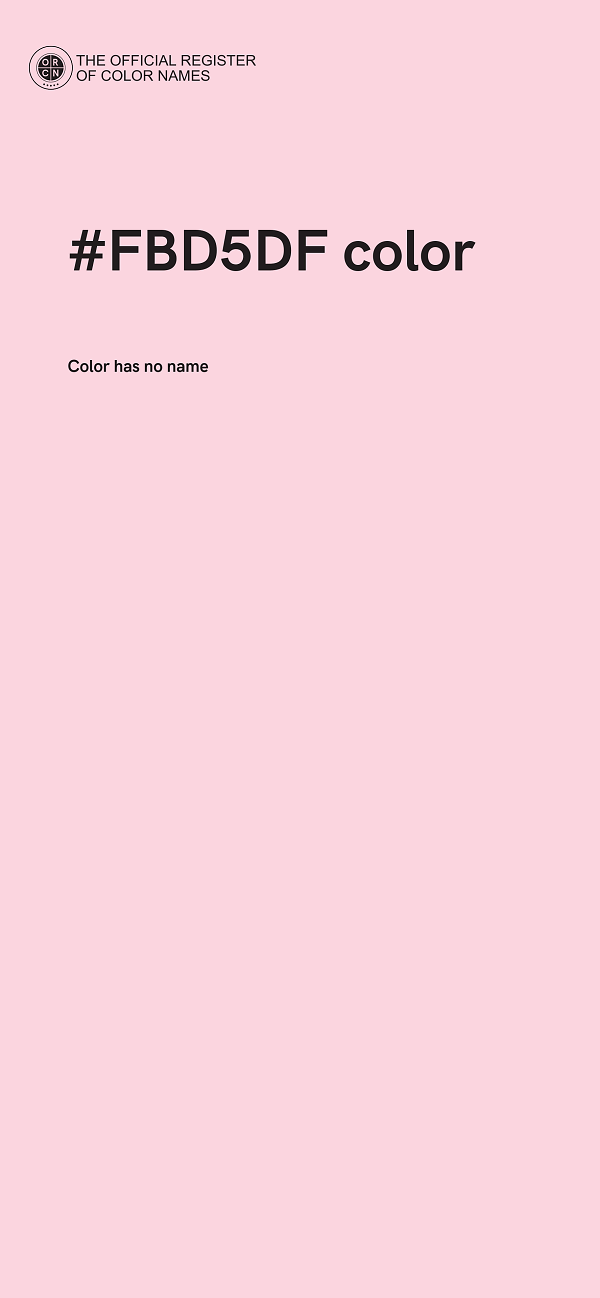 #FBD5DF color image