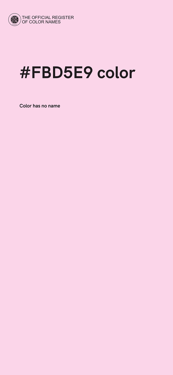 #FBD5E9 color image
