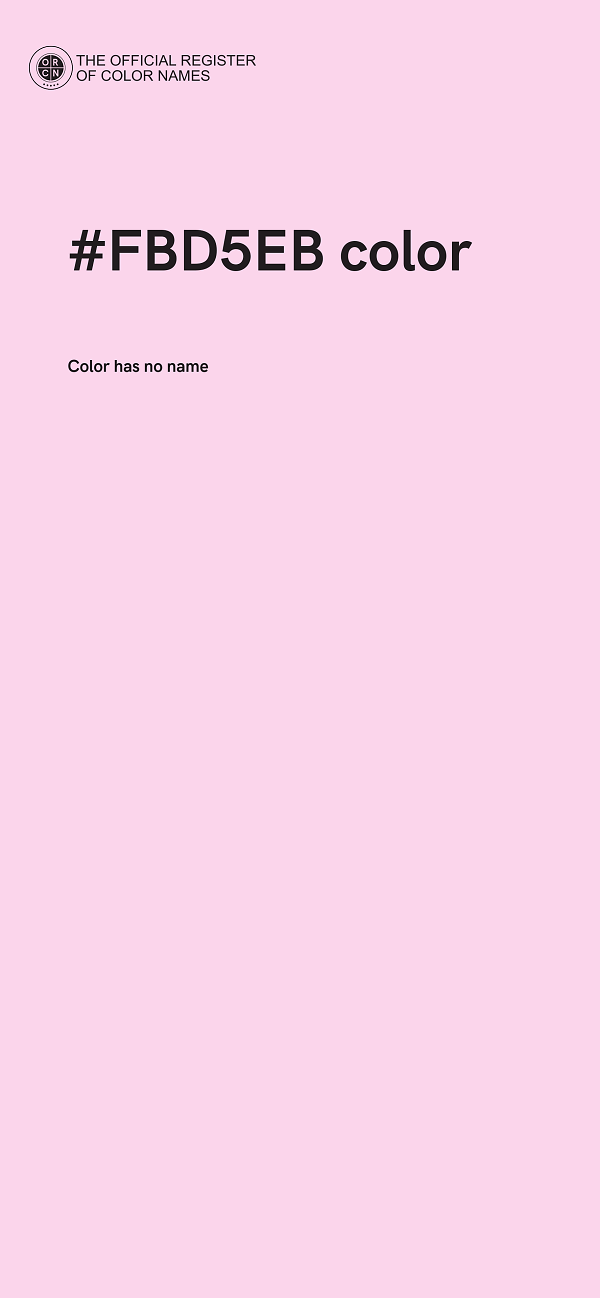#FBD5EB color image