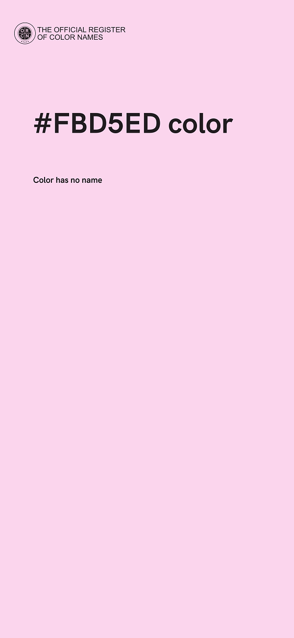 #FBD5ED color image