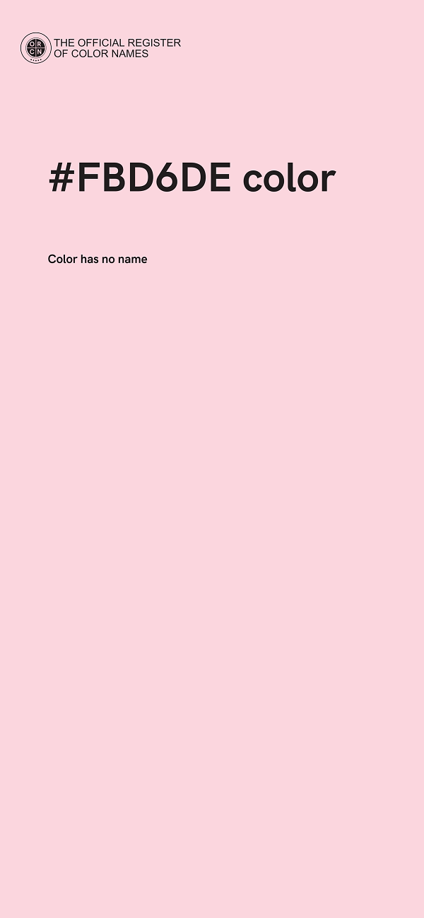 #FBD6DE color image