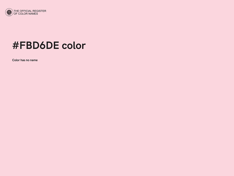 #FBD6DE color image