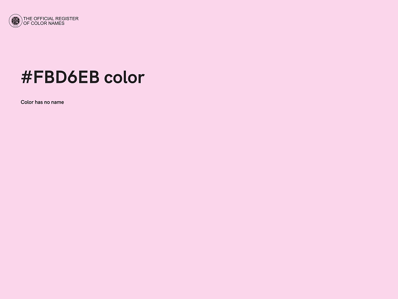 #FBD6EB color image