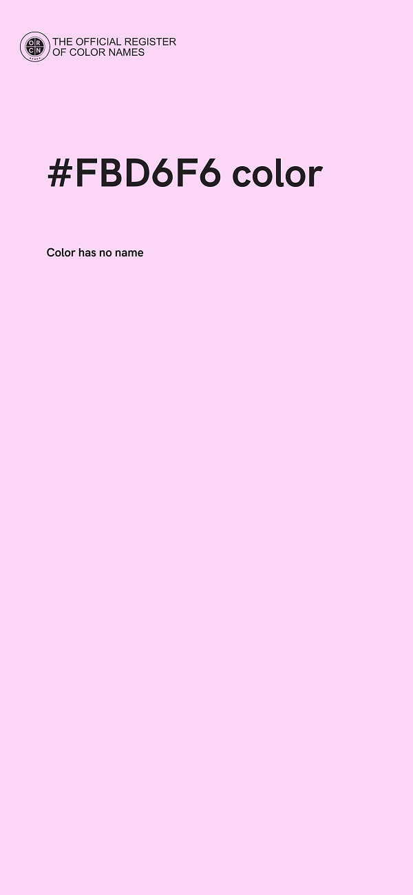 #FBD6F6 color image