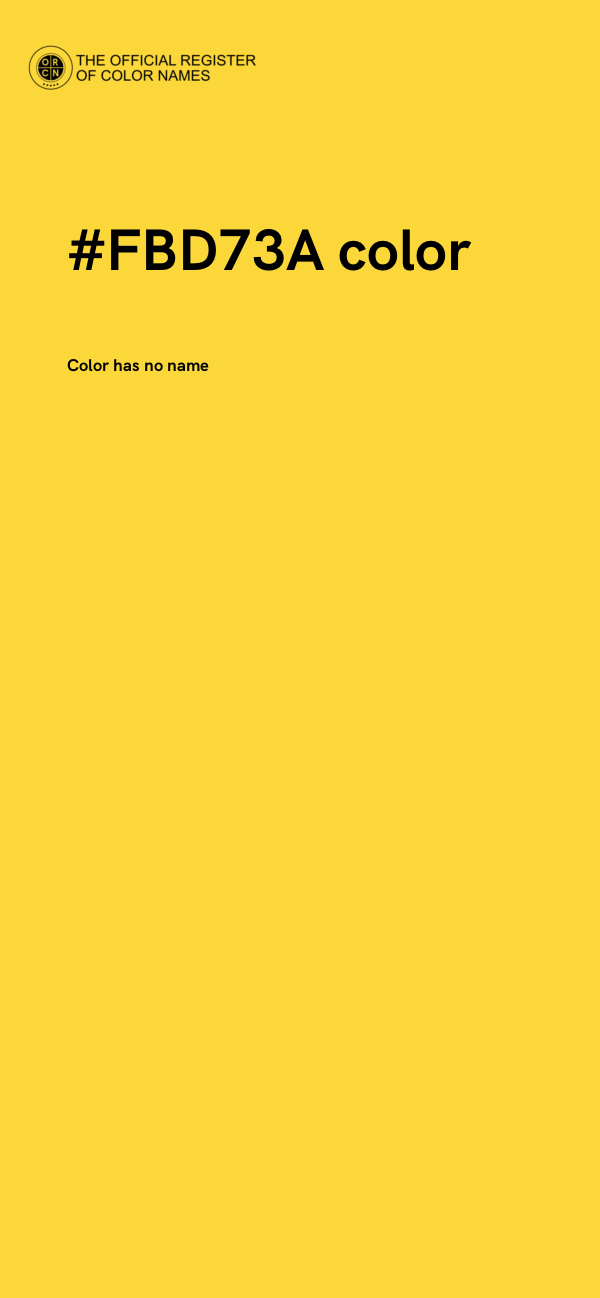 #FBD73A color image