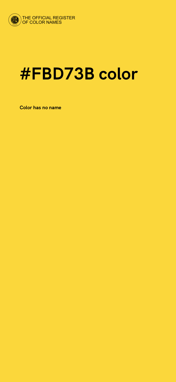 #FBD73B color image