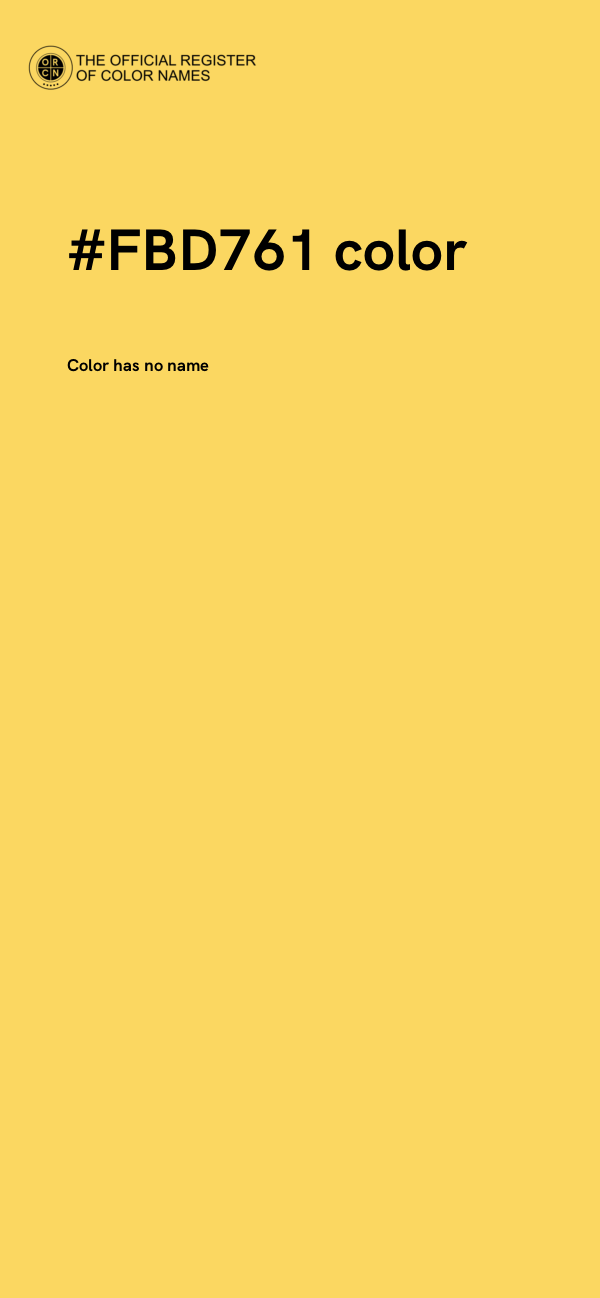 #FBD761 color image