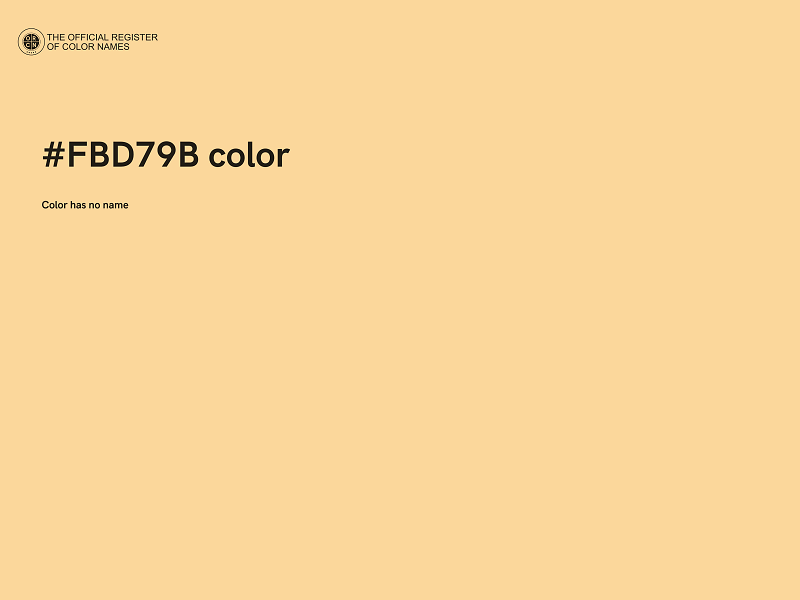 #FBD79B color image