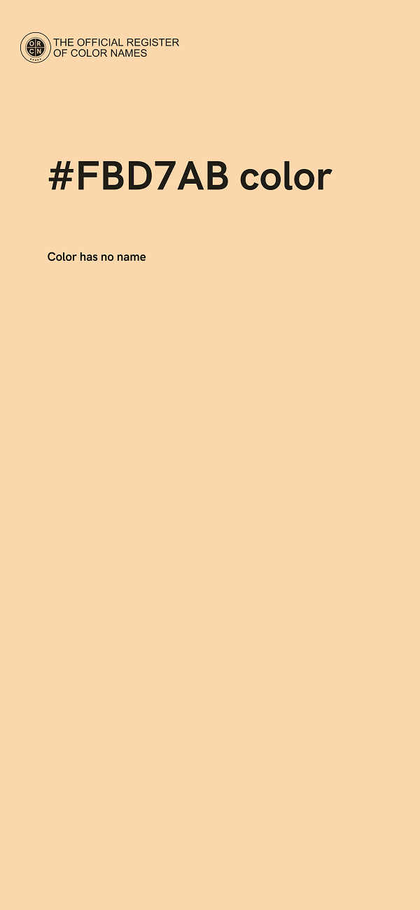 #FBD7AB color image