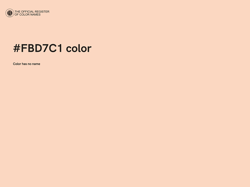 #FBD7C1 color image