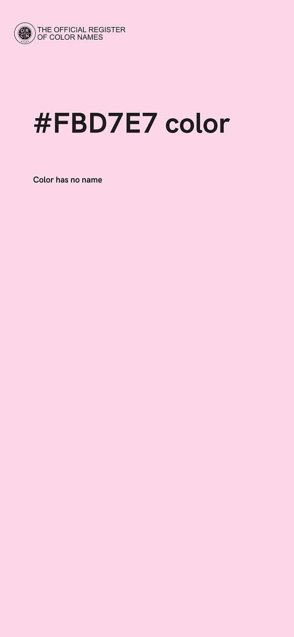 #FBD7E7 color image
