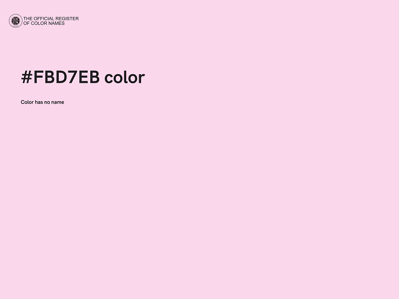 #FBD7EB color image