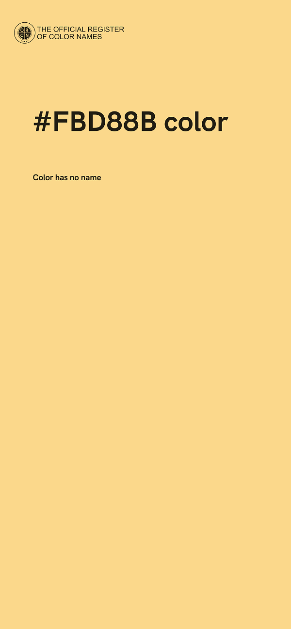 #FBD88B color image