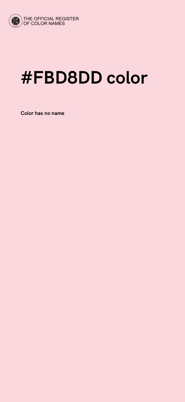 #FBD8DD color image