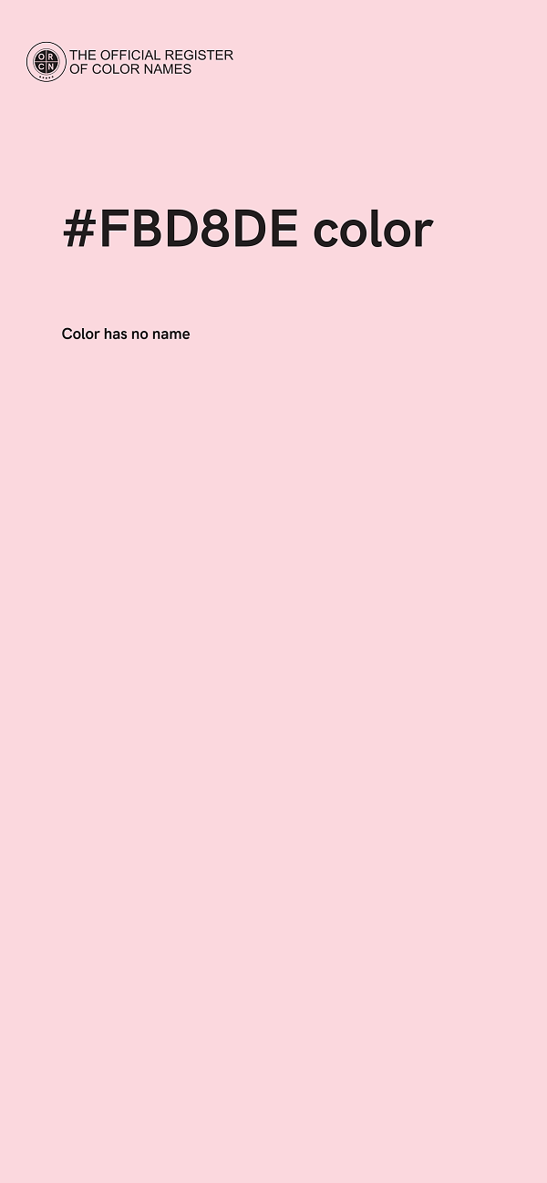#FBD8DE color image