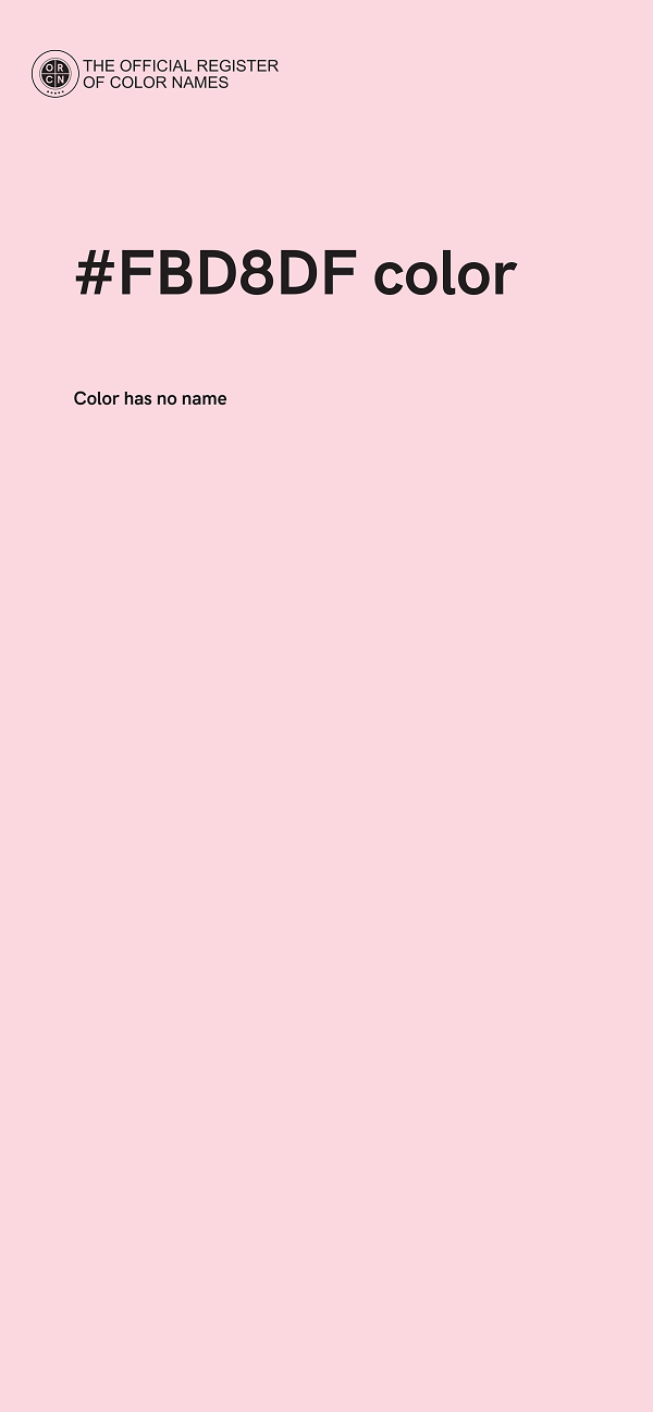 #FBD8DF color image