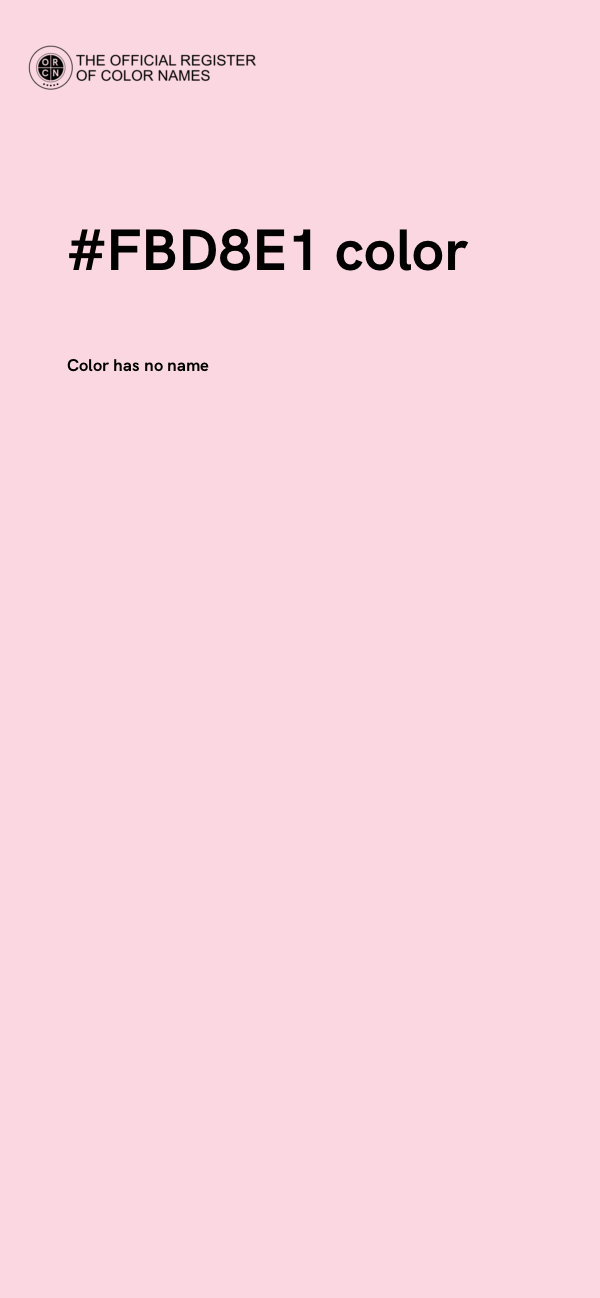 #FBD8E1 color image