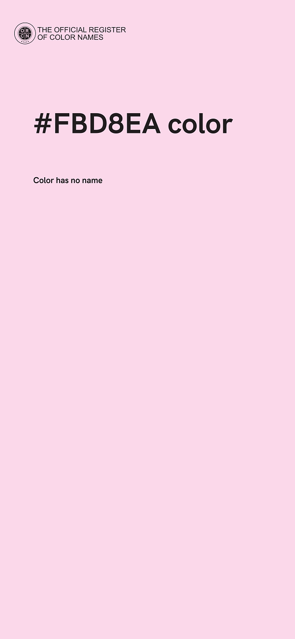 #FBD8EA color image