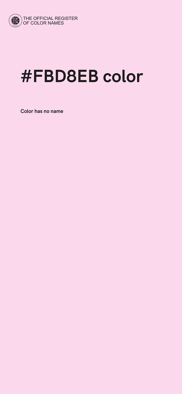 #FBD8EB color image