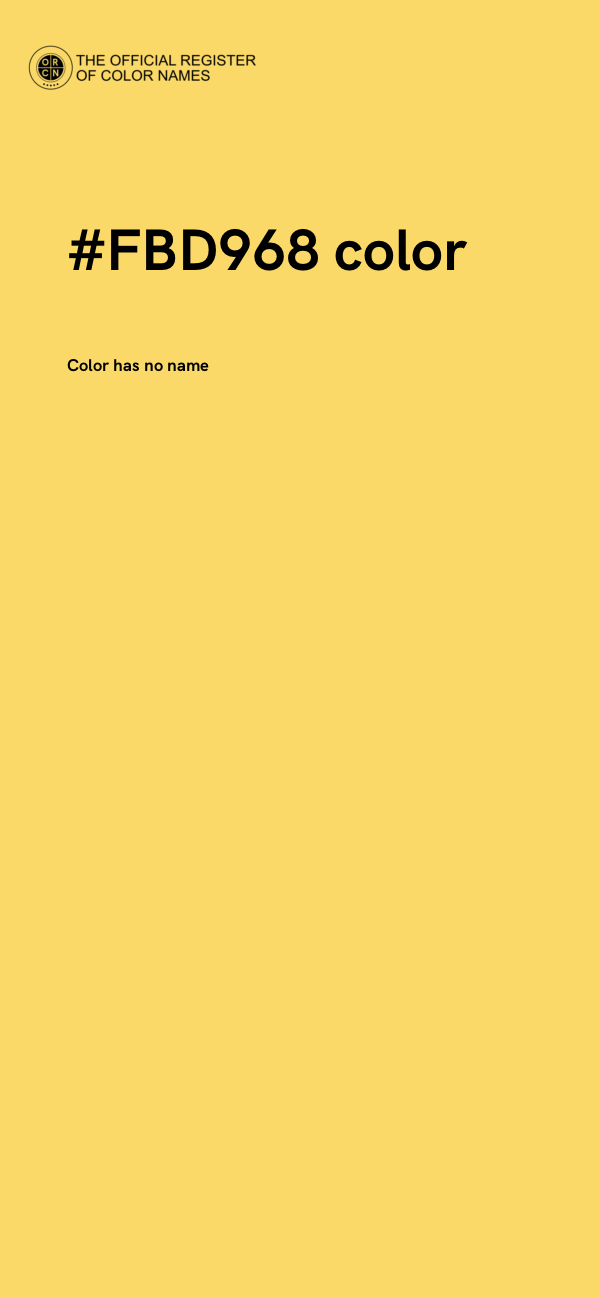 #FBD968 color image