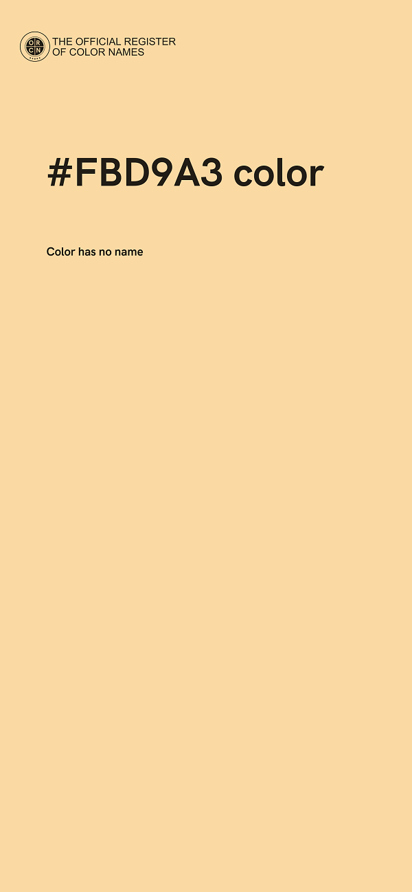 #FBD9A3 color image