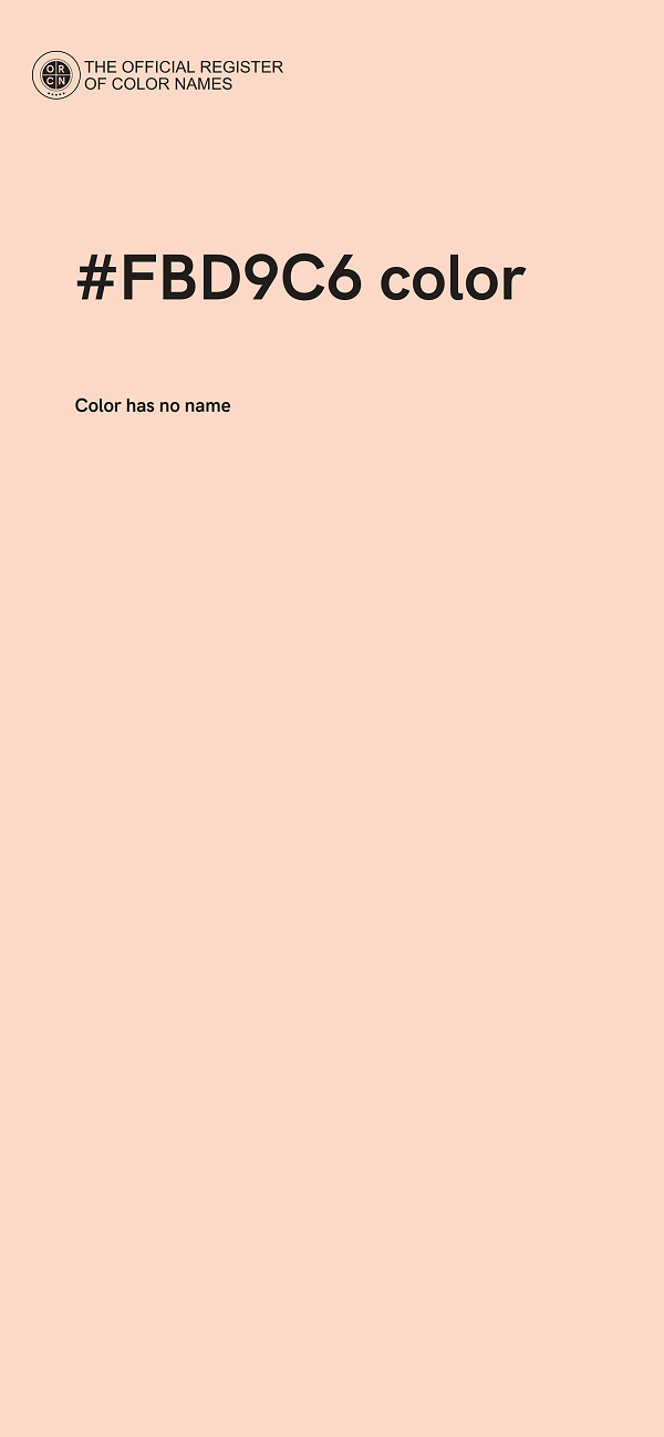 #FBD9C6 color image