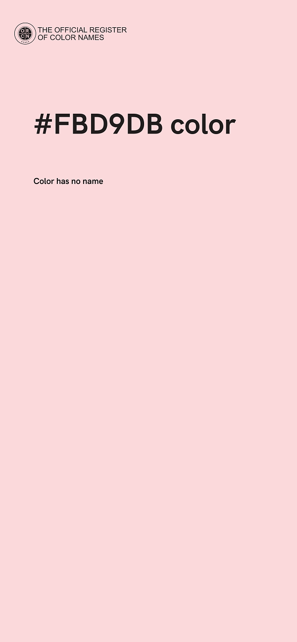 #FBD9DB color image