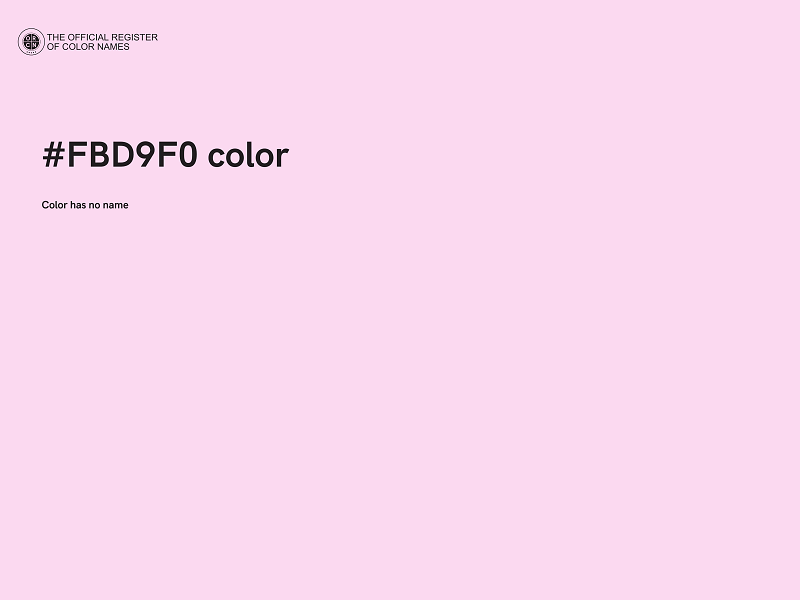 #FBD9F0 color image